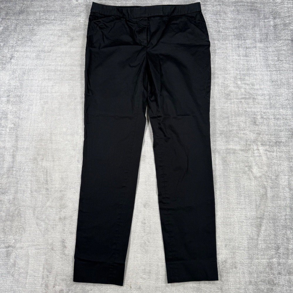 Brooks Brothers Pants Womens 8 Black Lizzy Chino Stretch Straight Dress Golf